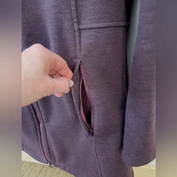 Athleta Fleece Long Zip Hoodie Jacket - Perfect for Spring! - Picture 9 of 16